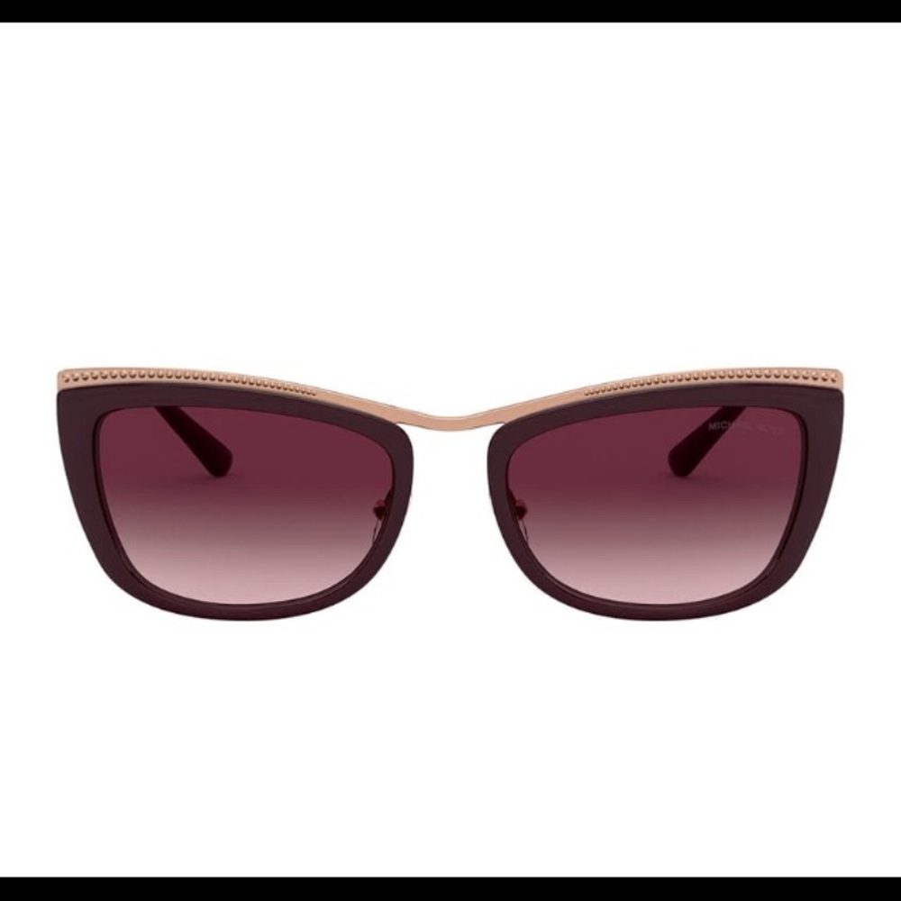 Michael Kors MK1064 ZARIA Rectangle Sunglasses - Picture 3 of 4